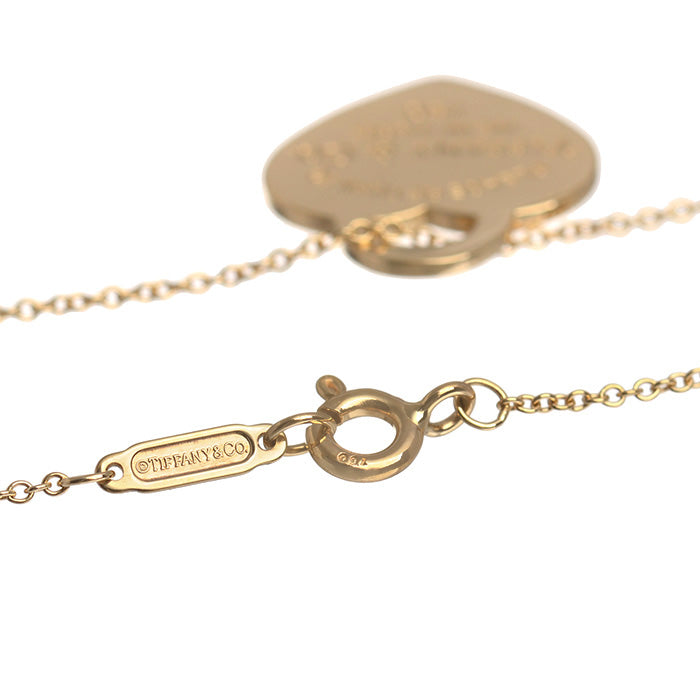 TIF51525674 light gold letter single heart shaped small pendant