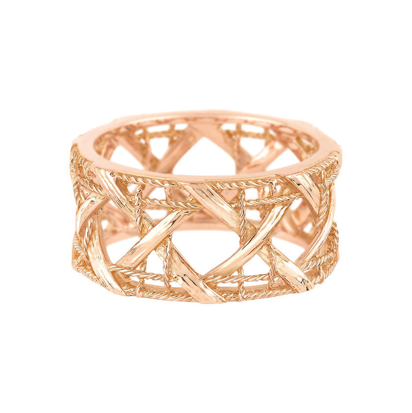 DA-JMDI95001 10mm light gold braided ring