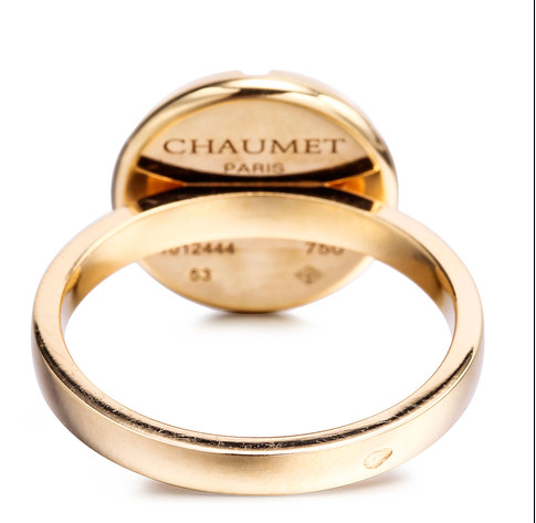 SM-081734 round treasure, light gold arm, surrounding stone