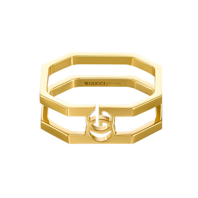 GC-356318 Double C light gold ring