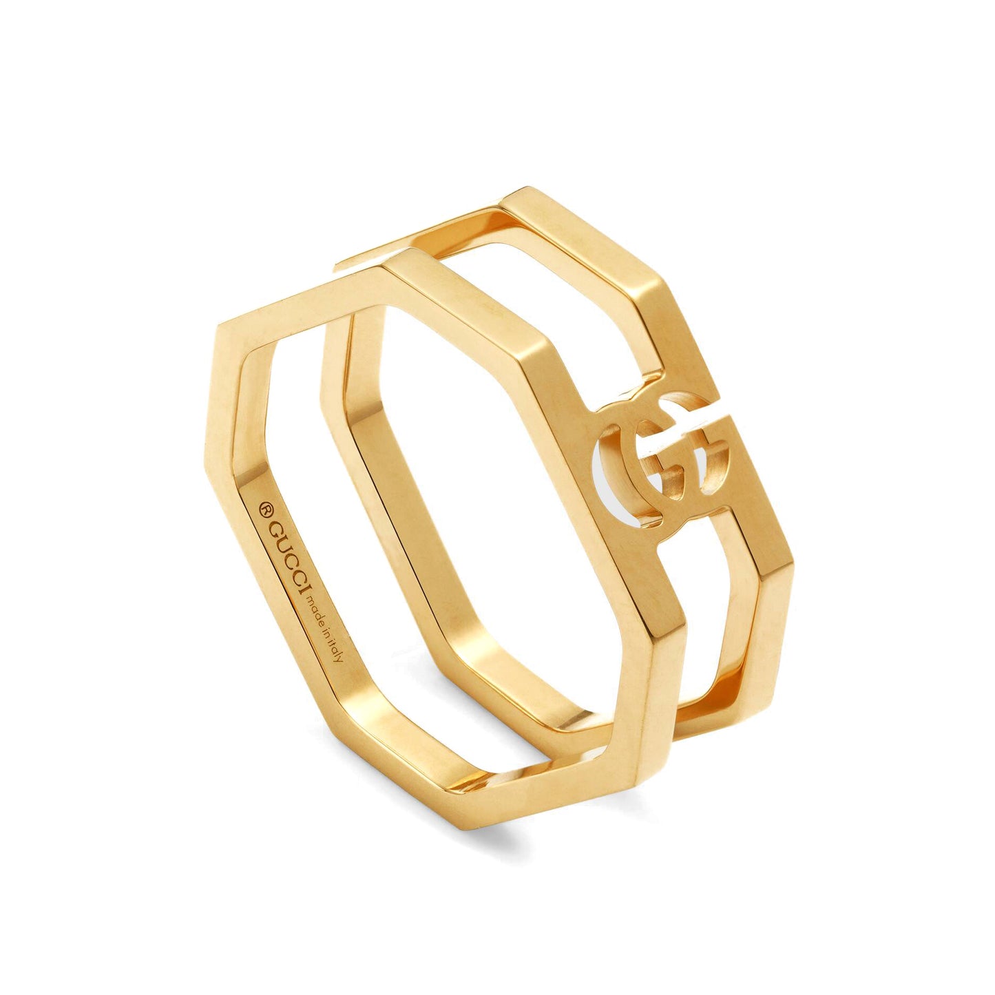 GC-356318 Double C light gold ring