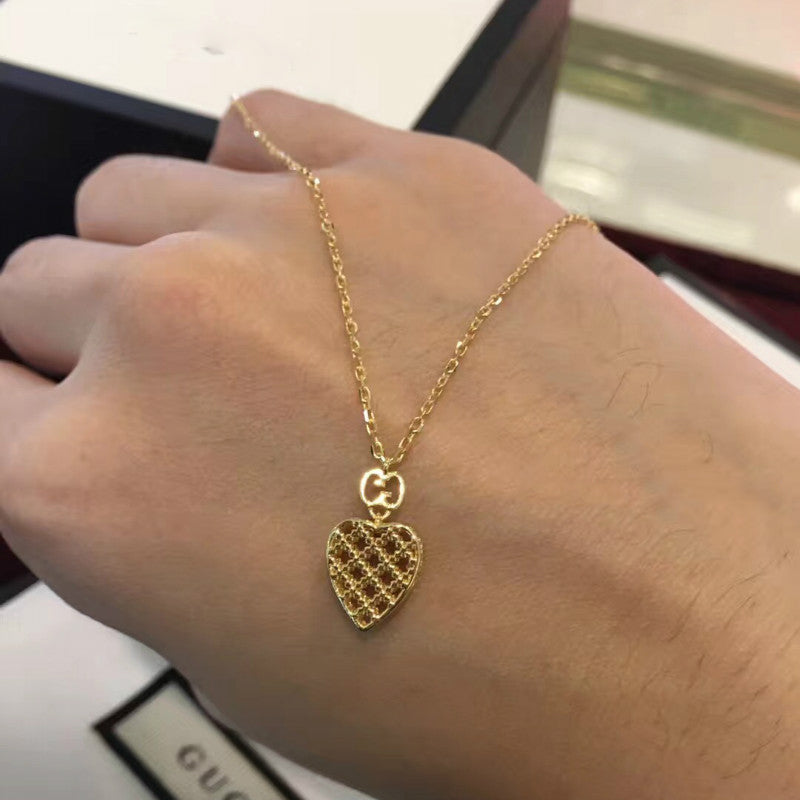 GC-390193 Double G Heart Shape Pendant