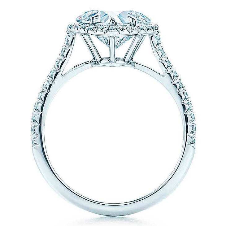 TIF37063233 Heart-shaped diamond ring with surrounding stones 12#