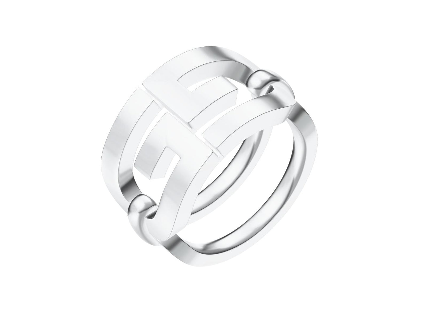 GC-194950 Double G light gold ring