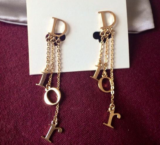 DA-JOUI93560 letter, chain earrings