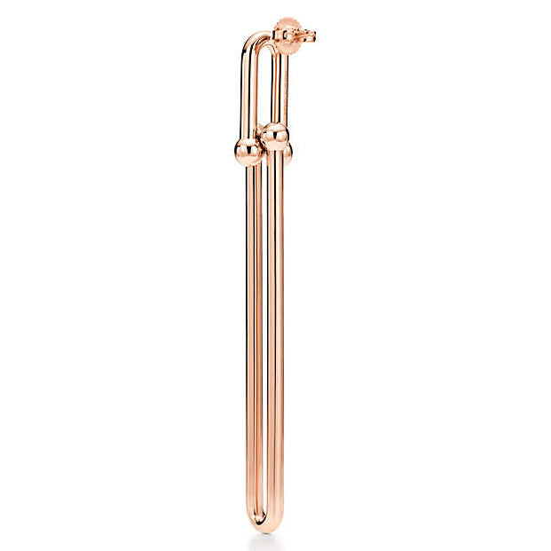 TIF46624680 light gold ball chain long earrings