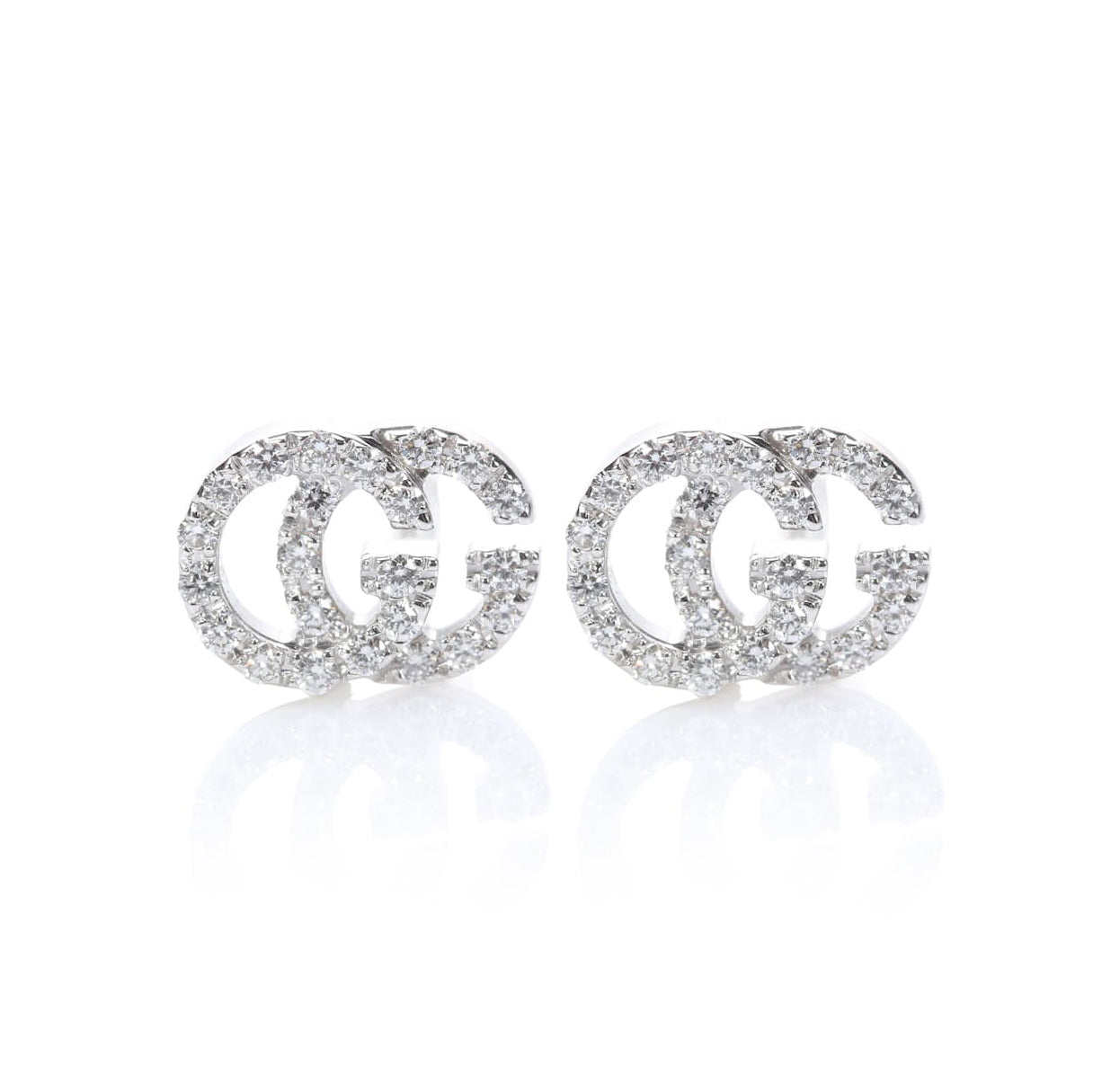 GC-481678 5x7mm双GG字母虎口耳环