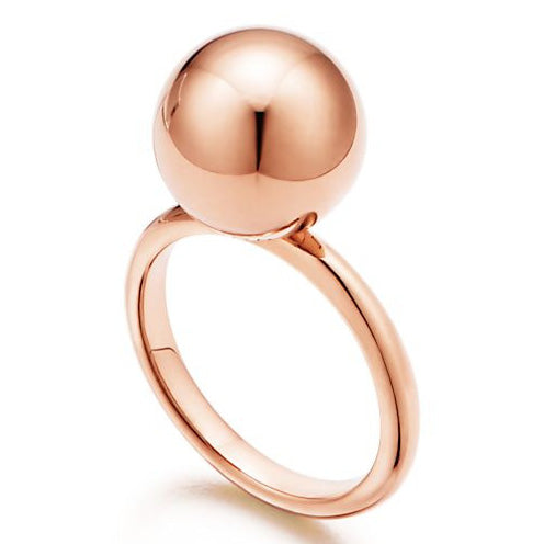 TIF33846524 light gold large ball ring 14#