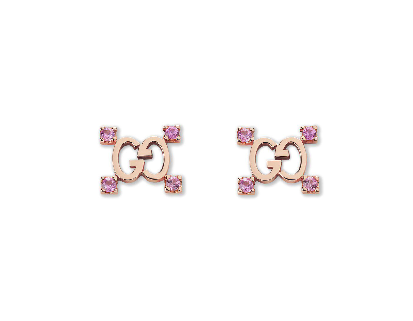 GC-70839 Double G four diamond stud earrings