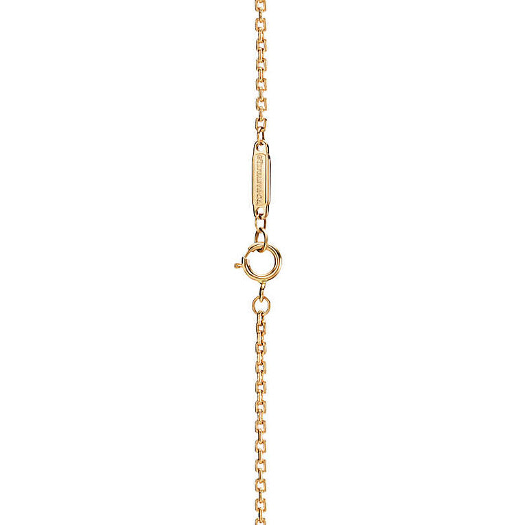 TIF63364207 round wave ball chain buckle light gold pendant