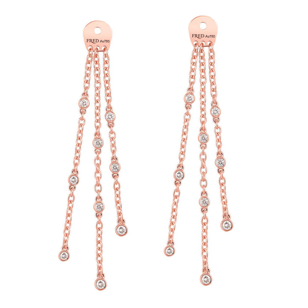 FLD-8B0269 long chain earrings single accessory