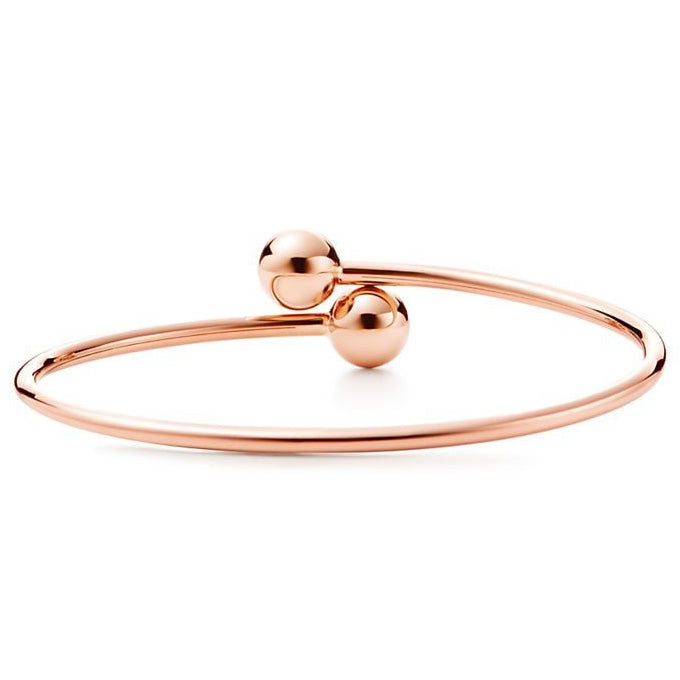 TIF59520525 small light gold ball wrap bracelet