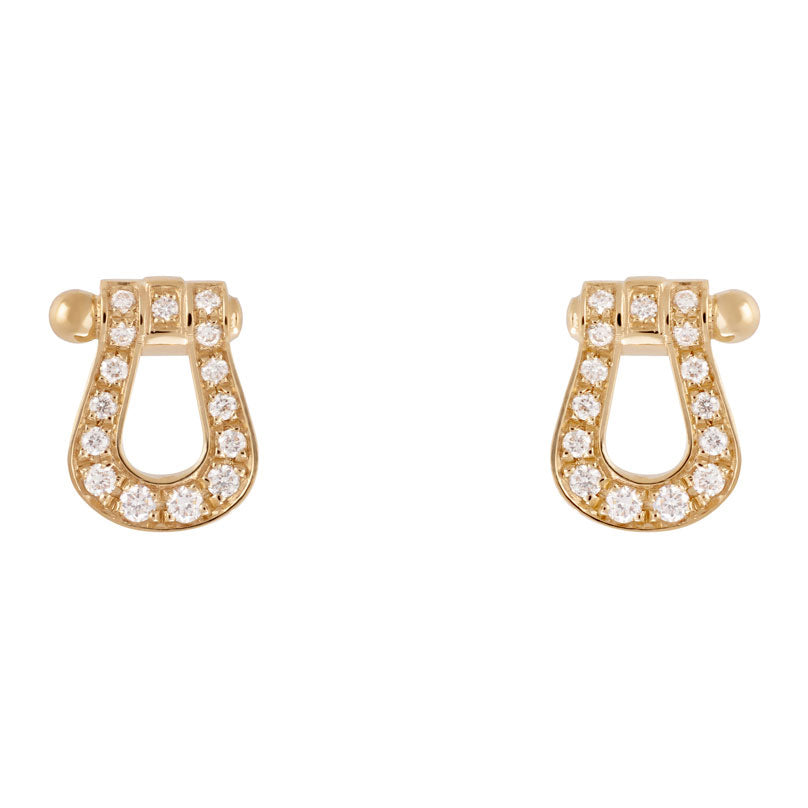 FLD-8B0141 small full horse hoof stud earrings