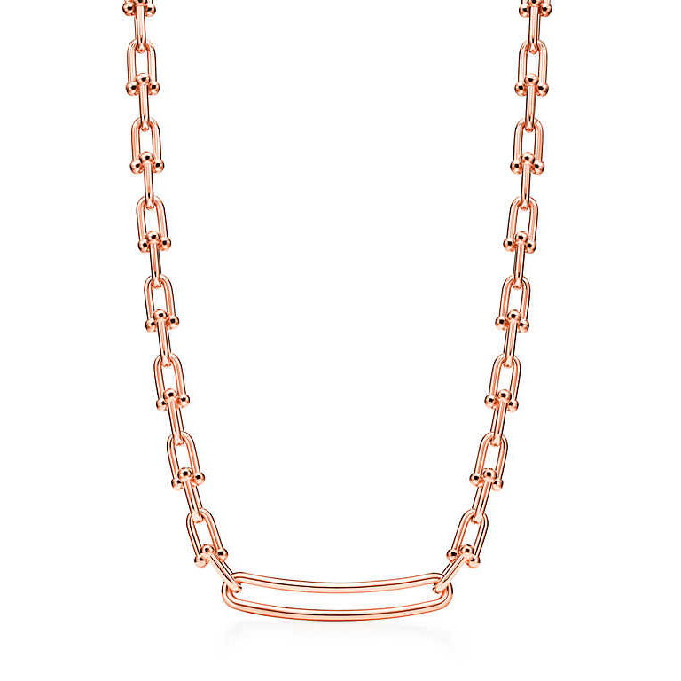 TIF25193497 long U-shaped U ball necklace