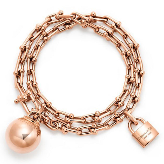 TIF70257546 guest version light gold ball lock winding bracelet