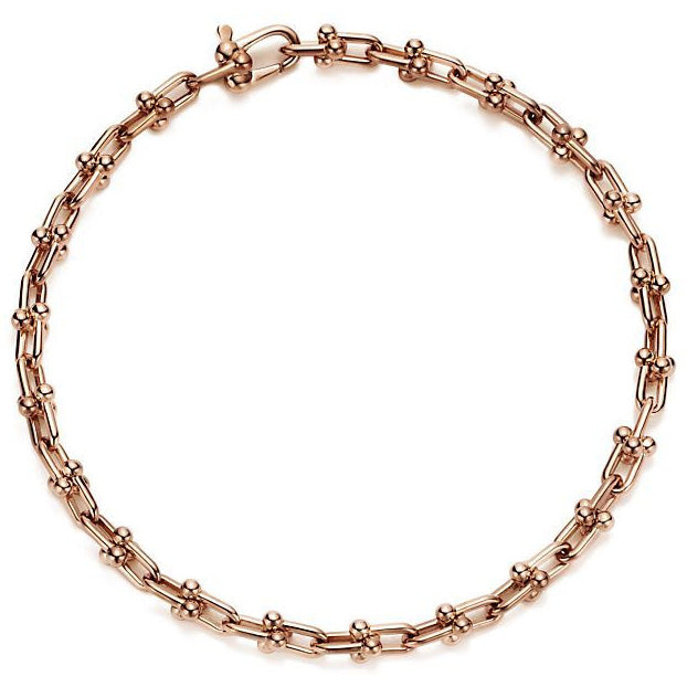 TIF80249532 light gold micro chain link bracelet