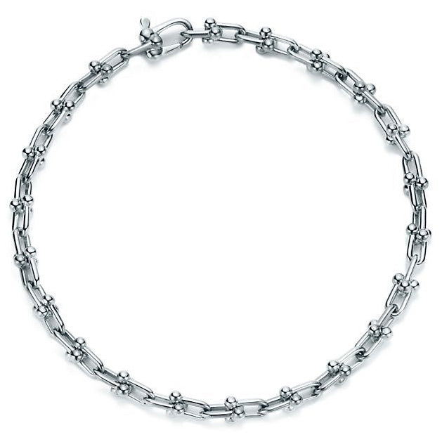 TIF80249532 light gold micro chain link bracelet