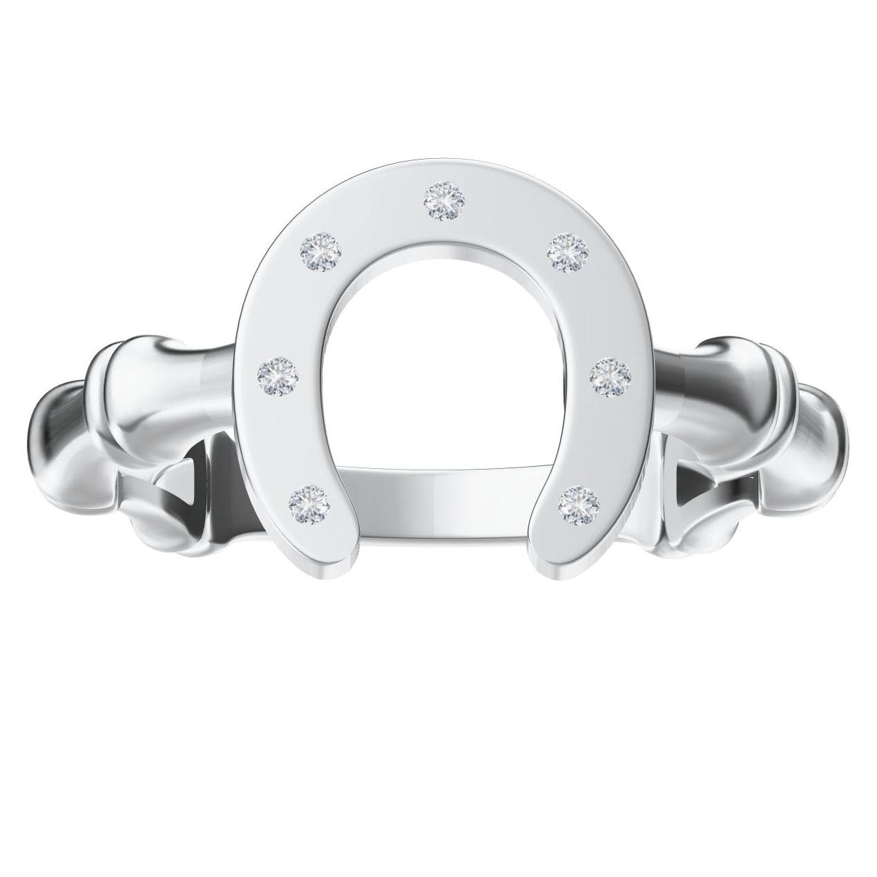 GC-849692 Bamboo Horseshoe Ring