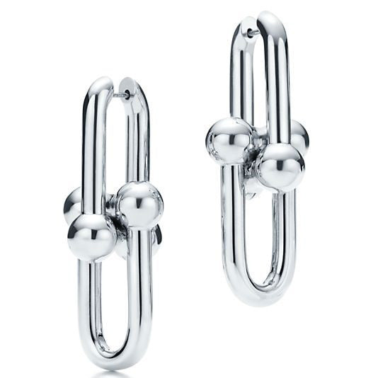 TIF70276384 guest version light gold hollow ball chain ear clip