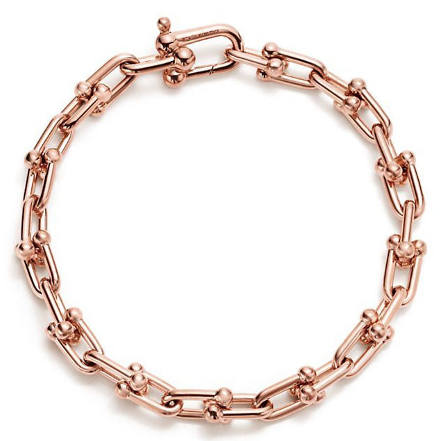 TIF60153082 hollow version light gold chain buckle bracelet
