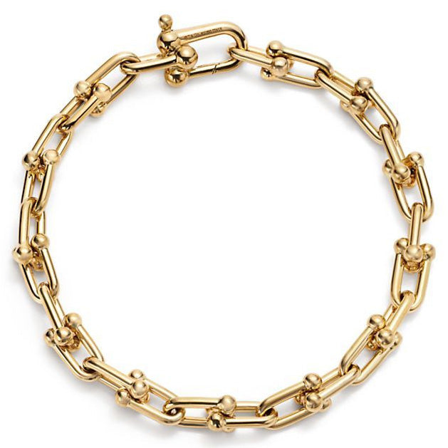 TIF60153082 hollow version light gold chain buckle bracelet