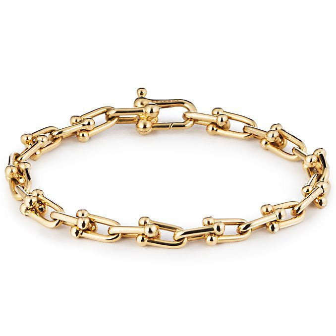 TIF60153082 hollow version light gold chain buckle bracelet