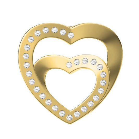 KDY-V3888366 large and small double heart pendant