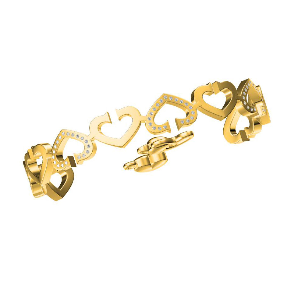 KDY-N7592654 mixed heart-shaped bracelet-3