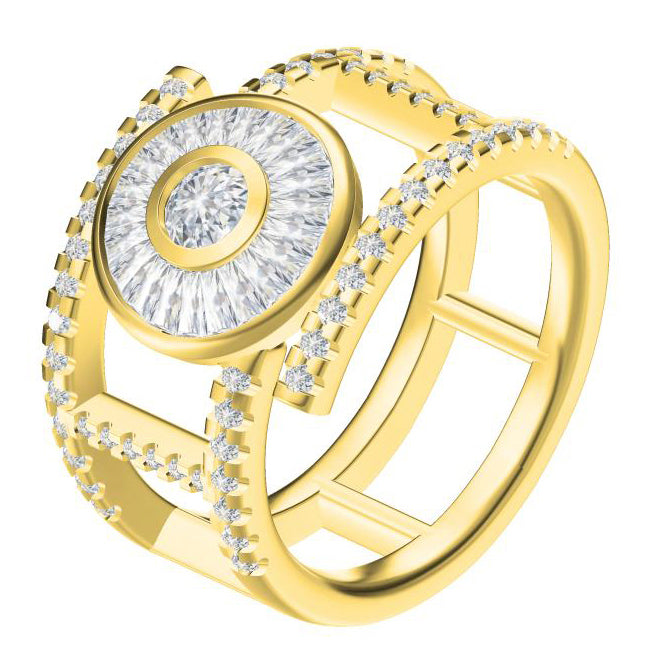 TIF38828697 antimony square ring 16#