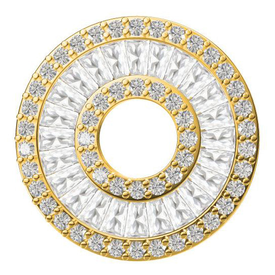 TIF64772600 round prong set trapezoidal pendant