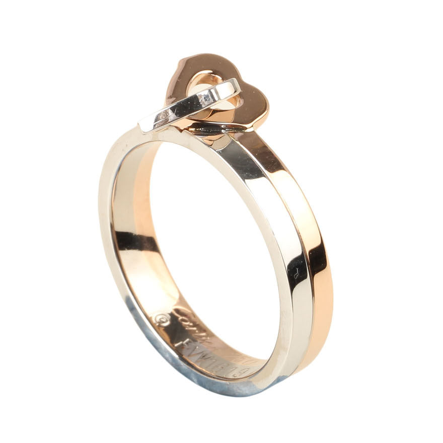 KDY-W2638153 Double stack heart-shaped ring-2