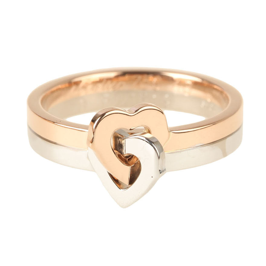 KDY-W2638153 Double stack heart-shaped ring-2