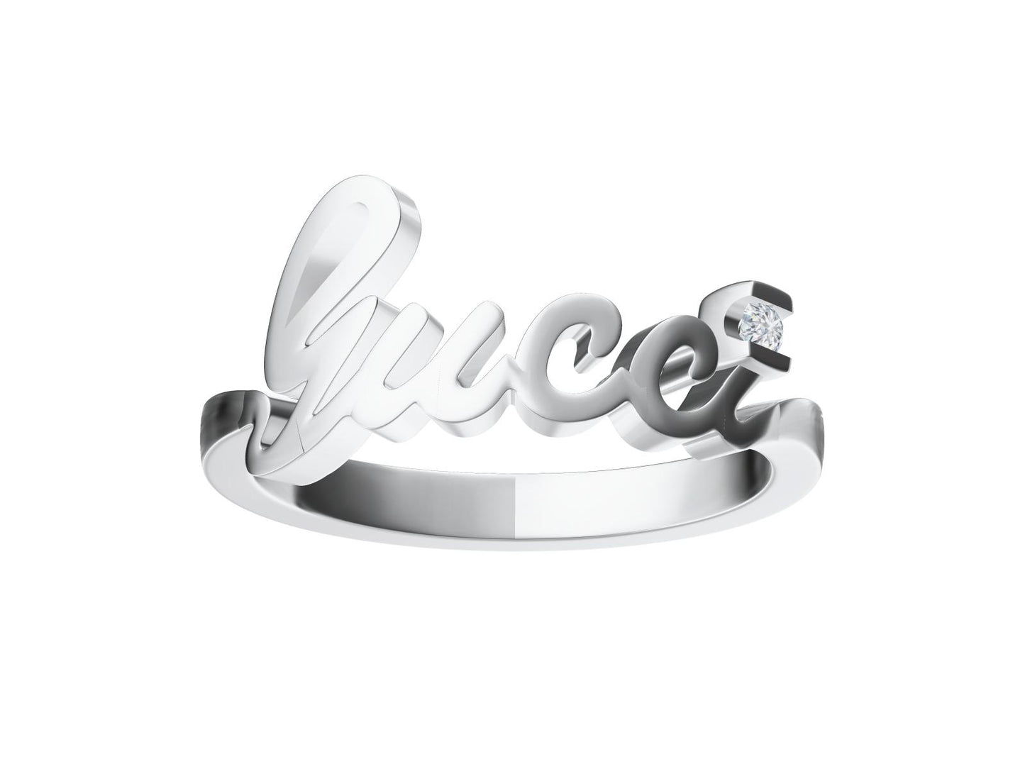GC-367265 letter light gold ring