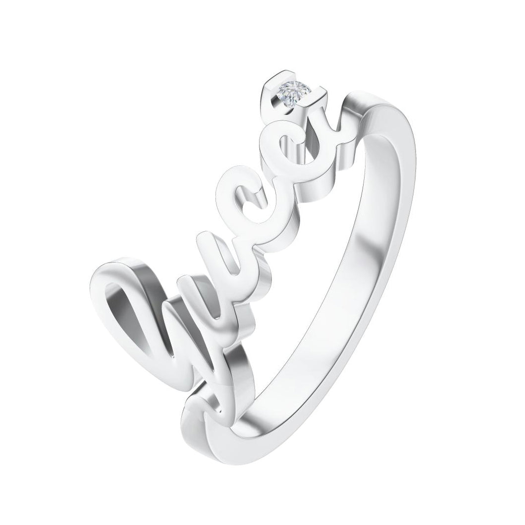 GC-367265 letter light gold ring