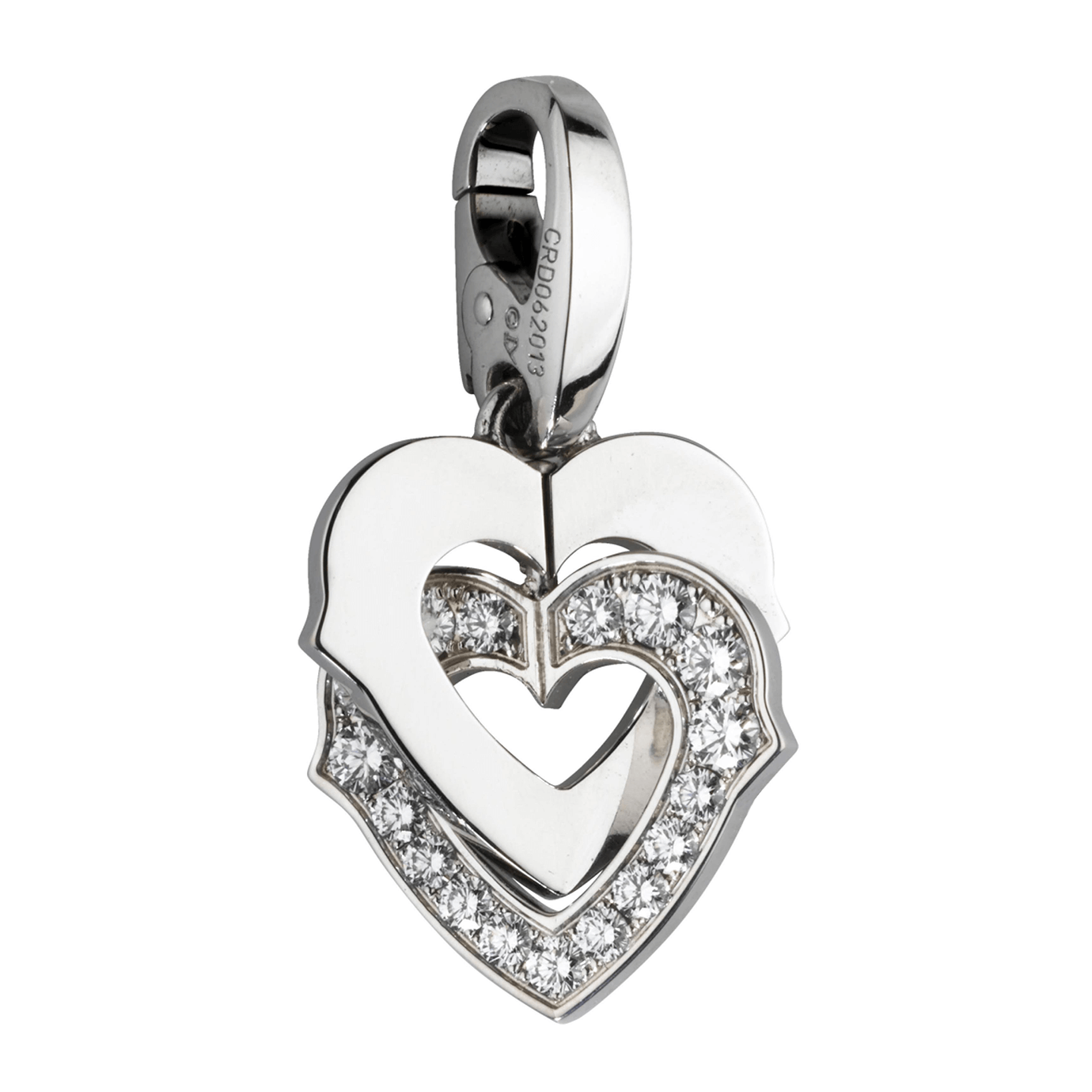 KDY-B3025700 Double stack heart-shaped pendant