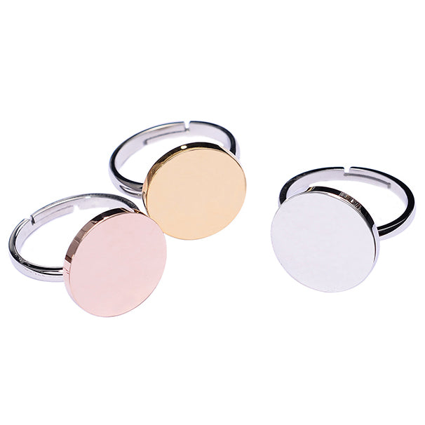 TIF78915237 light gold disc ring 12.5#