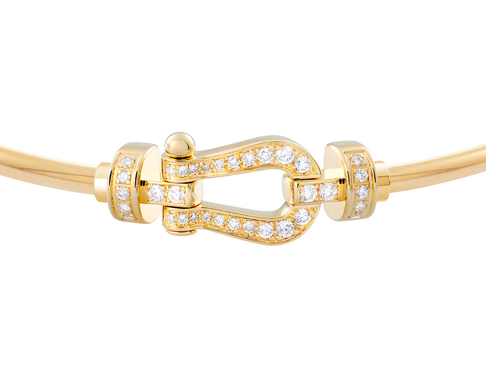FLD-0B0077-6B0941 medium hollow tube full diamond bracelet