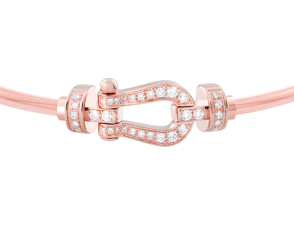 FLD-0B0077-6B0941 medium hollow tube full diamond bracelet
