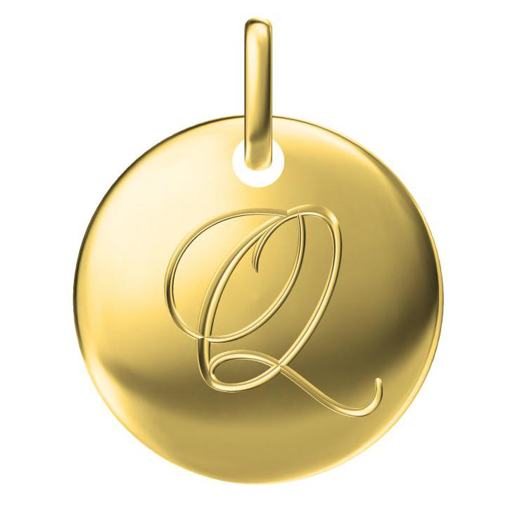 TIF55348799 disc letter Q pendant