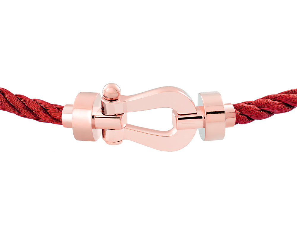 FLD-0B0069-6B0909 Light Gold Medium Horseshoe Bracelet Customer Version