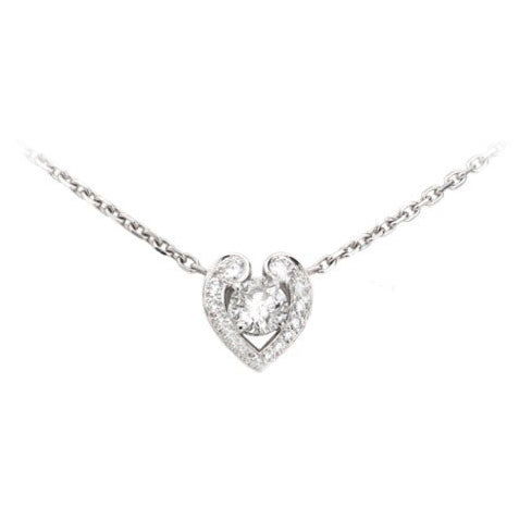 KDY-N3018200 heart-shaped tether pendant necklace