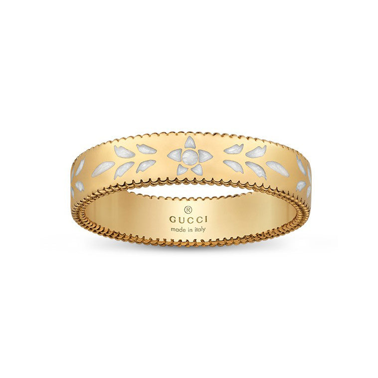 GC-434541 4mm wide pattern ceramic flat ring