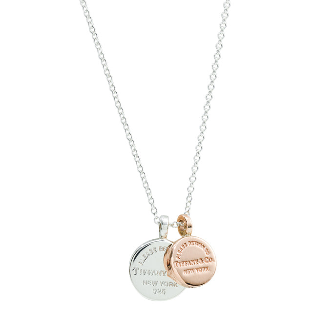 TIF83959978 light gold double disc pendant