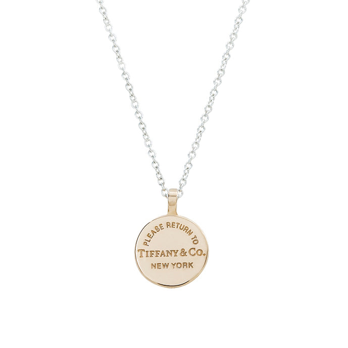 TIF31615861 light gold disc letter pendant