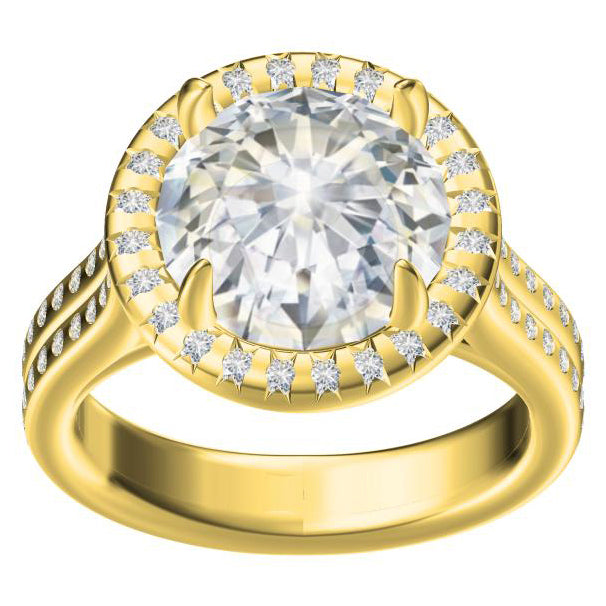 TIF25950863 round diamond circle stone diamond ring 11#