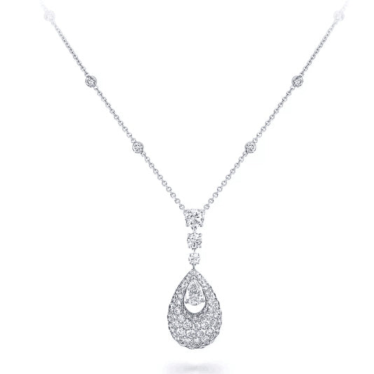SM-290213 Water Drop Chain Pendant Necklace