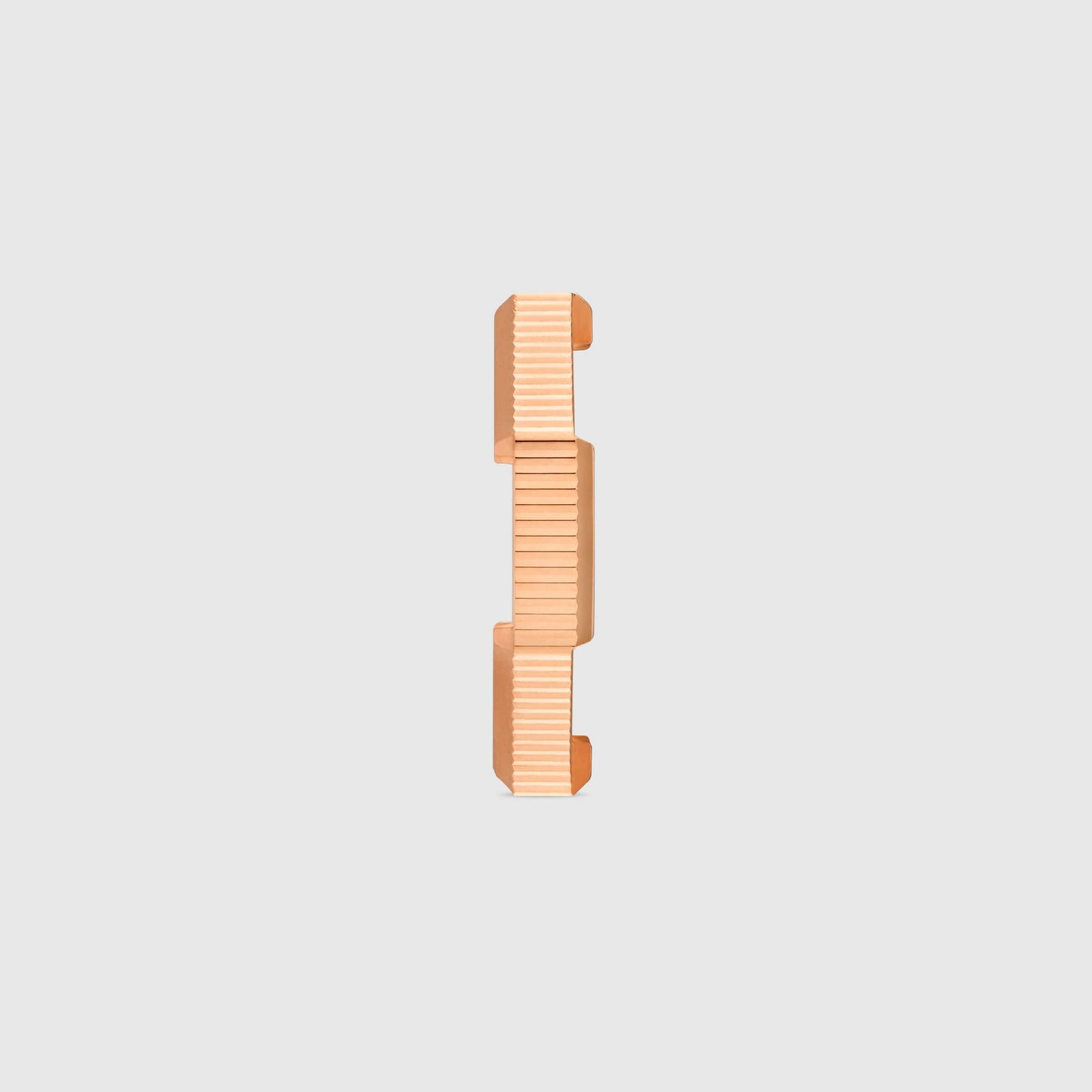 GC-662098 4mm wide striped light gold special-shaped ladder arm ring