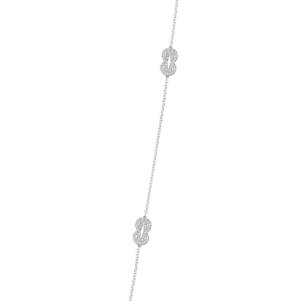 FLD-7J0293 twisted rope full of diamonds necklace, twisted rope full of diamonds