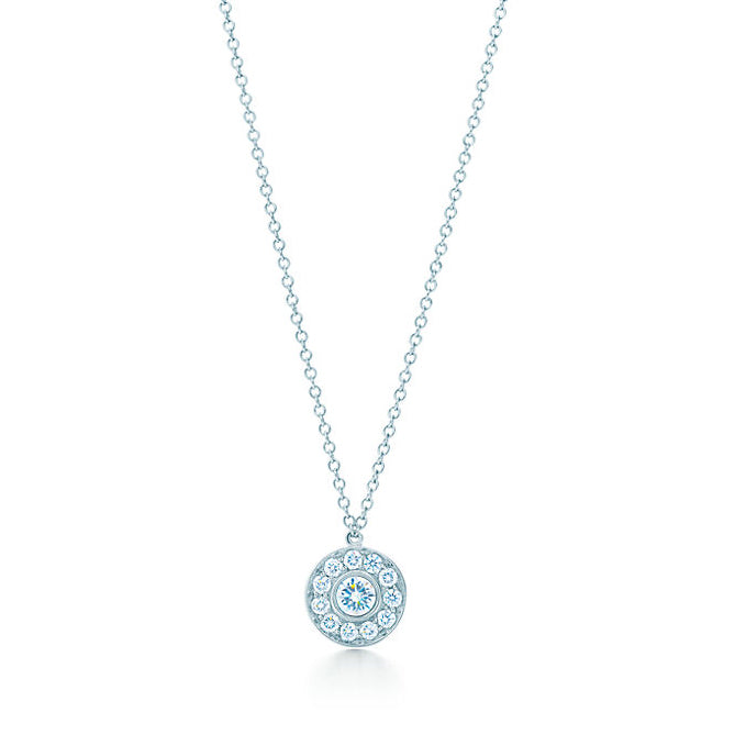 TIF11062363 shovel edge stone small bolt chain pendant