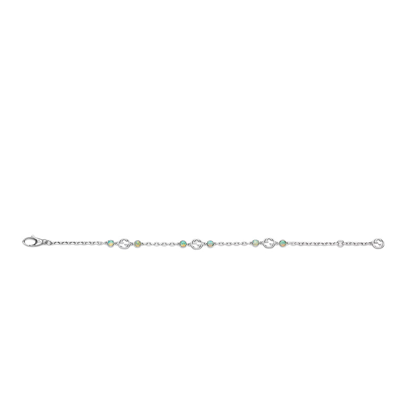 GC-648592 plain gold double G letter bracelet